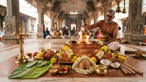 Sri Maha Ganapathi Sacred Homam Setup